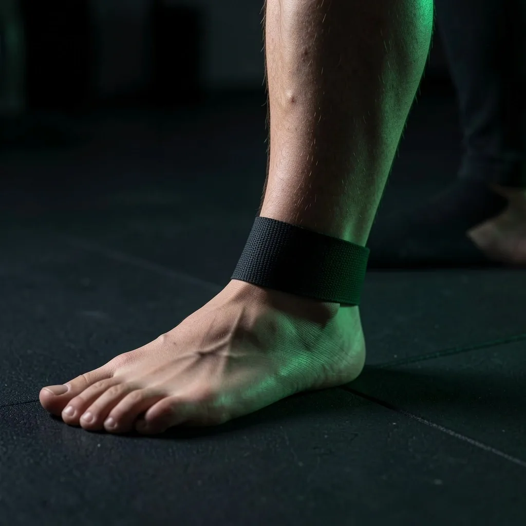Resistance band ankle mobilization